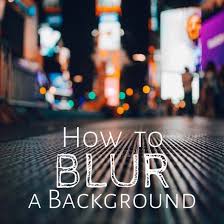 How to blur the background in the photo: 5 tips for a beginner
