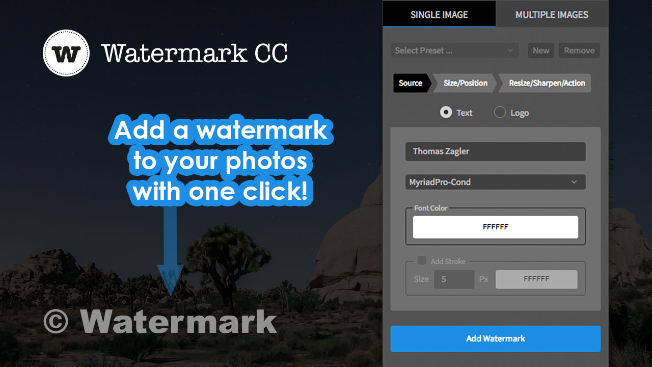 WATERMARK WITH ADOBE PHOTOSHOP LIGHTROOM